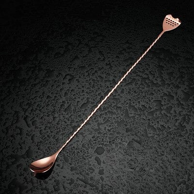 Cuillère à mélange cocktail, gros plan