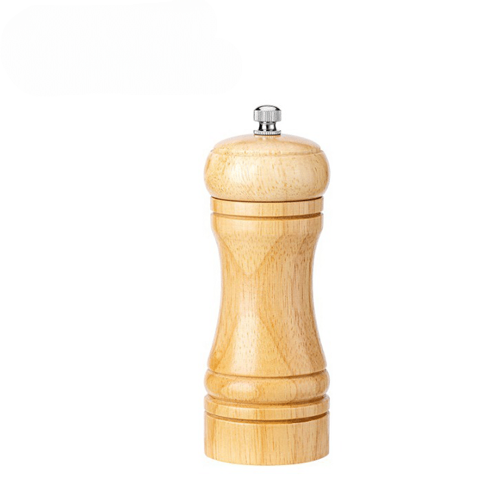 Moulin à épices en bois, vue de profil