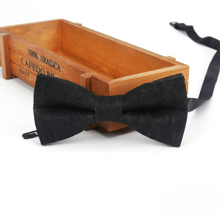 Nœud papillon en liège pour homme, packaging