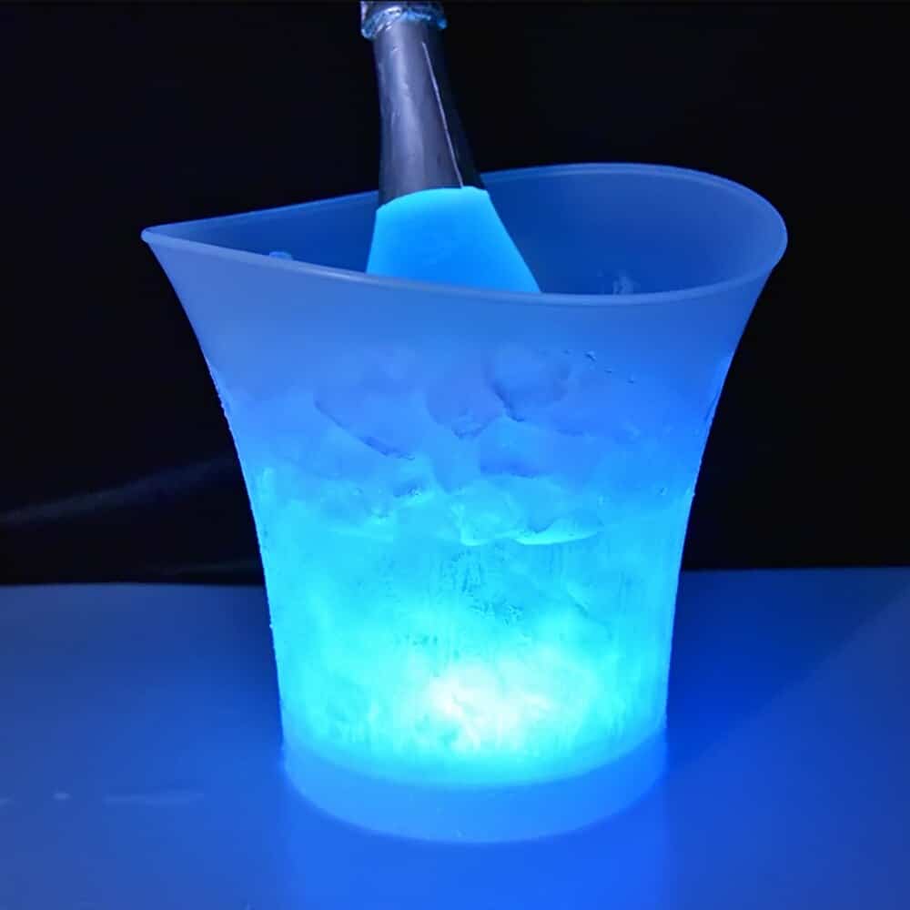 Seau à glace LED, vue de face
