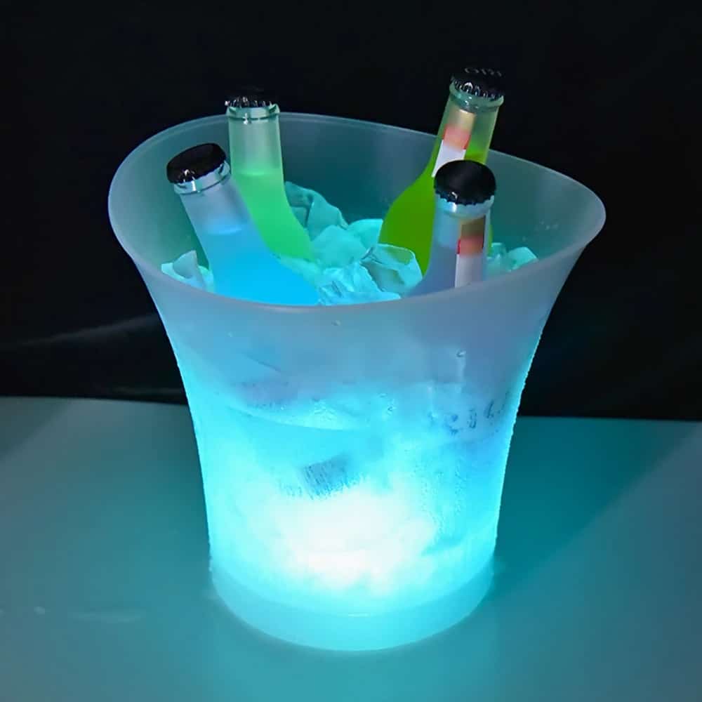 Seau à glace LED, en situation