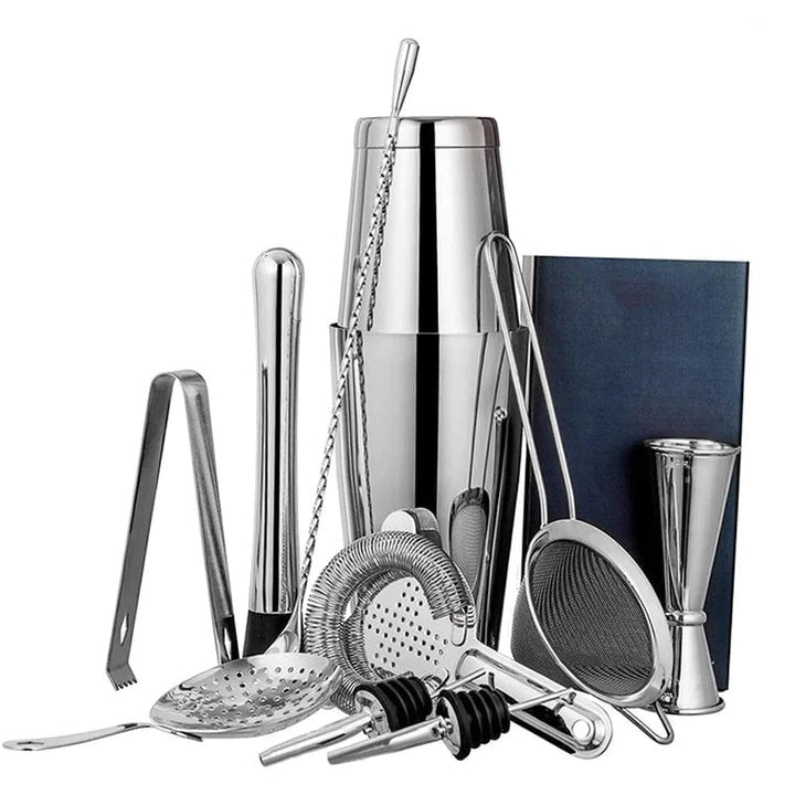 Kit shaker Boston inox avec accessoires de cocktail