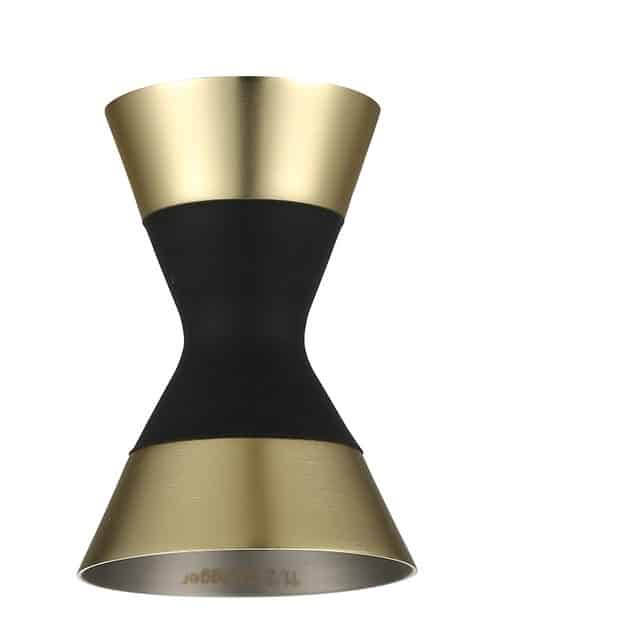 Jigger en acier inoxydable 45/30ml, détail du design