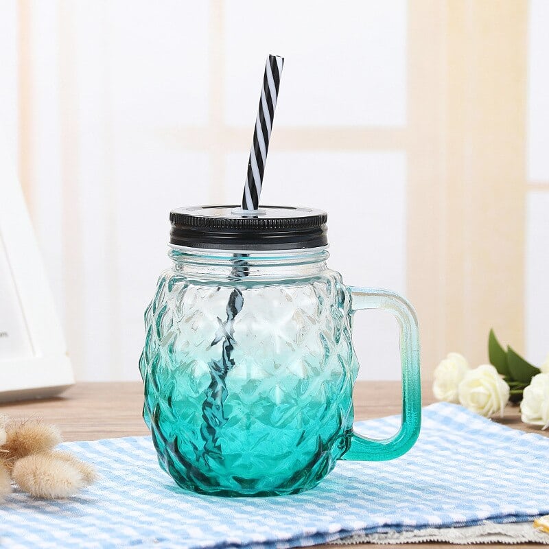 Mason jar ananas, en situation