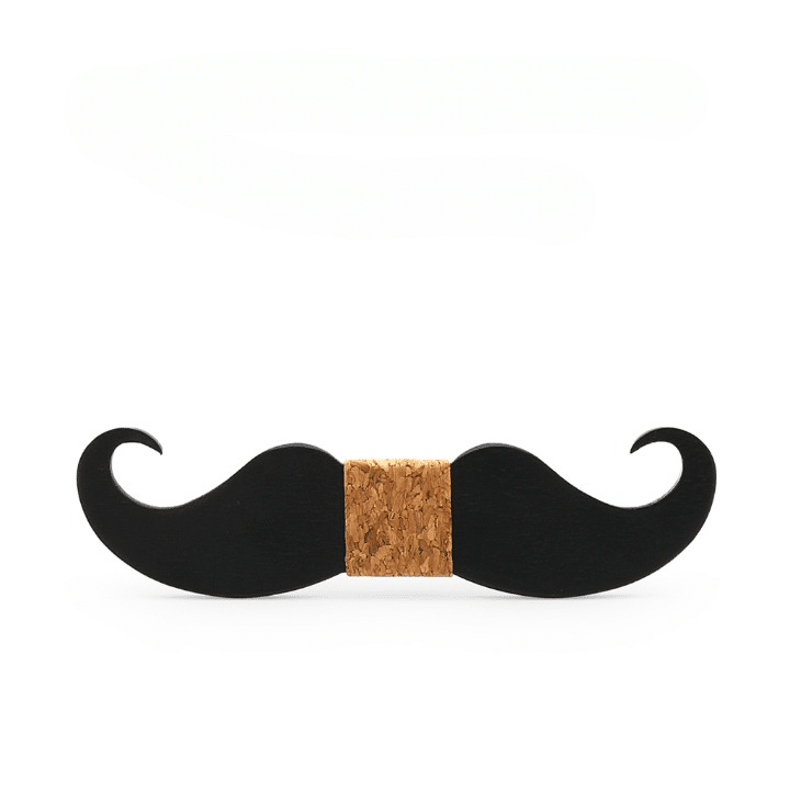 Nœud papillon moustache en liège