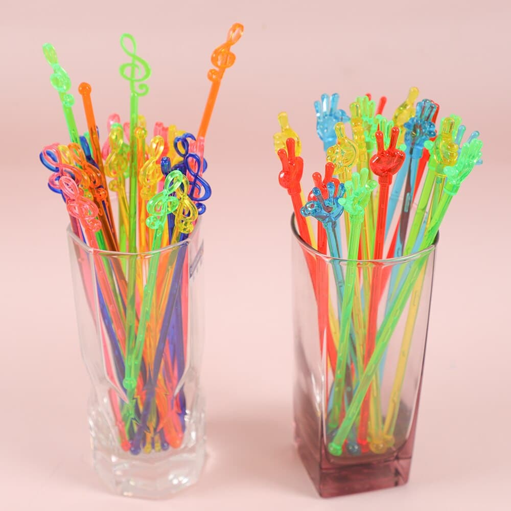 20 Agitateurs Cocktail Réutilisable