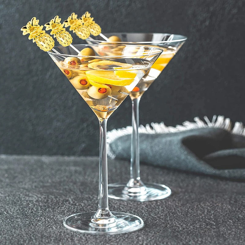Pic à cocktail ananas, vue de face